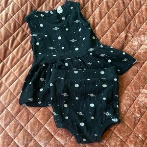 Kate Quinn Toddler 2-piece Outfit, Space print, 18-24 month